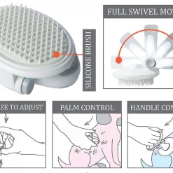 Pet Life Gyrater Swivel Travel Silicone Massage Grooming Cat Brush 7 Pet Life Gyrater Swivel Travel Silicone Massage Grooming Cat Brush -Pet Life Elegant shop 320075 PT3. SY630 V1633645279