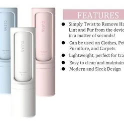 Pet Life Orotund Magical Lint Dog & Cat Hair Removal Brush -Pet Life Elegant shop 320083 PT4. SY630 V1633643490