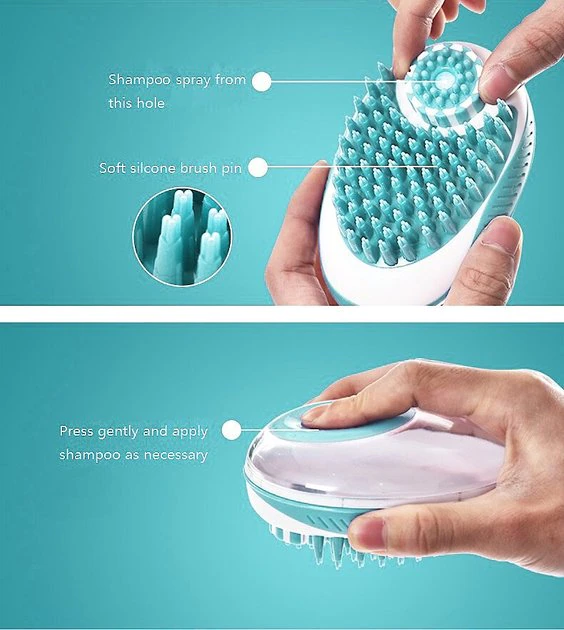 Pet Life Swasher Shampoo Dispensing Massage & Bathing Dog & Cat Brush 7 Pet Life Swasher Shampoo Dispensing Massage & Bathing Dog & Cat Brush - Image 7