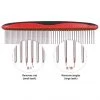 Pet Life Grip Ease Wide & Narrow Tooth Grooming Dog & Cat Comb