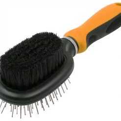 Pet Life Flex Series 2-in-1 Dual-Sided Pin & Bristle Grooming Dog & Cat Brush