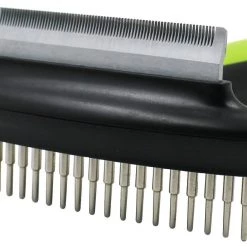 Pet Life Flex Series 2-in-1 Dual-Sided Grooming Undercoat Dog & Cat Rake & Deshedder