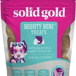 Solid Gold Mighty Mini Salmon & Sweet Potatoes Dog Treats, 4-oz bag