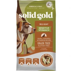 Solid Gold Wild Heart Sensitive Stomach Grain-Free Quail, Chickpea & Pumpkin Dry Dog Food