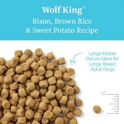 Solid Gold Wolf King Bison & Brown Rice Recipe with Sweet Potatoes Large Breed Adult Dry Dog Food 8 Solid Gold Wolf King Bison & Brown Rice Recipe with Sweet Potatoes Large Breed Adult Dry Dog Food -Pet Life Elegant shop 92727 PT2. SY630 V1543522363