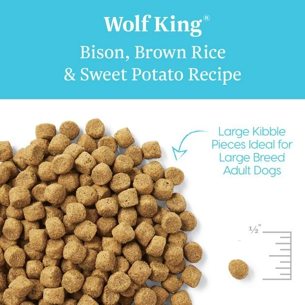 Solid Gold Wolf King Bison & Brown Rice Recipe with Sweet Potatoes Large Breed Adult Dry Dog Food 3 Solid Gold Wolf King Bison & Brown Rice Recipe with Sweet Potatoes Large Breed Adult Dry Dog Food - Image 3