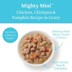 Solid Gold Mighty Mini Chicken, Chickpea & Pumpkin Recipe in Gravy Grain-Free Toy & Small Breed Dog Food Cups -Pet Life Elegant shop 98699 PT2. SY630 V1543522441