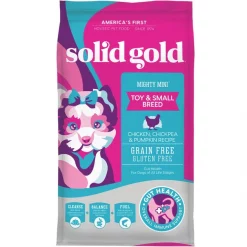 Solid Gold Mighty Mini Gut Health Small & Toy Breed Grain-Free Chicken, Chickpea & Pumpkin Dry Dog Food