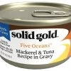 Solid Gold Five Oceans Mackerel & Tuna Recipe in Gravy Grain-Free Canned Cat Food
