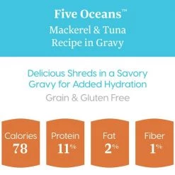 Solid Gold Five Oceans Mackerel & Tuna Recipe in Gravy Grain-Free Canned Cat Food -Pet Life Elegant shop 99178 PT2. SY630 V1543523885