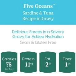 Solid Gold Five Oceans Sardines & Tuna Recipe in Gravy Grain-Free Canned Cat Food -Pet Life Elegant shop 99189 PT2. SY630 V1543523897