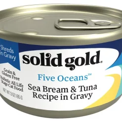 Solid Gold Five Oceans SeaBream & Tuna Recipe in Gravy Grain-Free Canned Cat Food