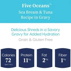 Solid Gold Five Oceans SeaBream & Tuna Recipe in Gravy Grain-Free Canned Cat Food -Pet Life Elegant shop 99191 PT2. SY630 V1543523914