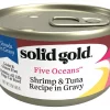 Solid Gold Five Oceans Shrimp & Tuna Recipe in Gravy Grain-Free Canned Cat Food