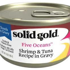 Solid Gold Five Oceans Shrimp & Tuna Recipe in Gravy Grain-Free Canned Cat Food
