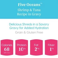 Solid Gold Five Oceans Shrimp & Tuna Recipe in Gravy Grain-Free Canned Cat Food -Pet Life Elegant shop 99193 PT2. SY630 V1543523915