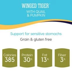 Solid Gold Winged Tiger with Quail & Pumpkin Grain-Free Sensitive Stomach Adult Dry Cat Food 10 Solid Gold Winged Tiger with Quail & Pumpkin Grain-Free Sensitive Stomach Adult Dry Cat Food -Pet Life Elegant shop 99334 PT4. SY630 V1571418833