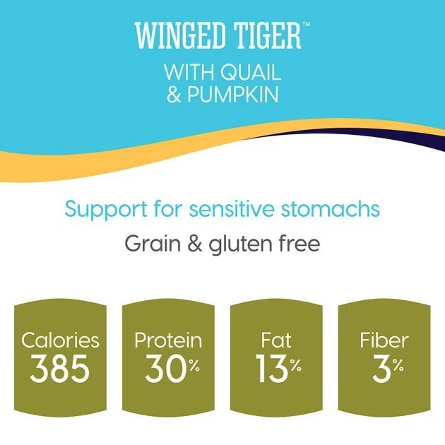 Solid Gold Winged Tiger with Quail & Pumpkin Grain-Free Sensitive Stomach Adult Dry Cat Food 4 Solid Gold Winged Tiger with Quail & Pumpkin Grain-Free Sensitive Stomach Adult Dry Cat Food - Image 4