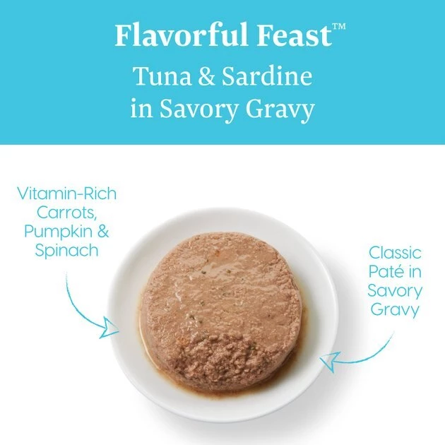 Solid Gold Flavorful Feast in Gravy with Real Tuna & Sardine Grain-Free Canned Cat Food 2 Solid Gold Flavorful Feast in Gravy with Real Tuna & Sardine Grain-Free Canned Cat Food - Image 2
