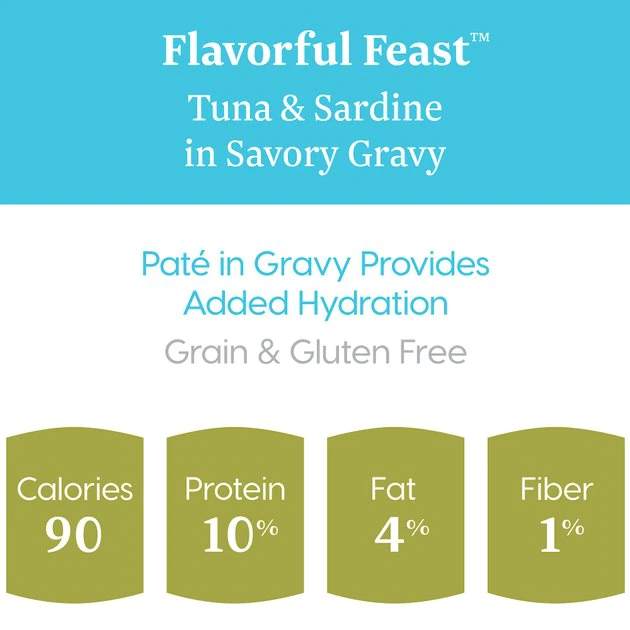 Solid Gold Flavorful Feast in Gravy with Real Tuna & Sardine Grain-Free Canned Cat Food 3 Solid Gold Flavorful Feast in Gravy with Real Tuna & Sardine Grain-Free Canned Cat Food - Image 3