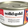 Solid Gold Wholesome Selects with Real Chicken & Liver Recipe in Gravy Grain-Free Canned Cat Food