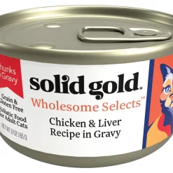Solid Gold Wholesome Selects with Real Chicken & Liver Recipe in Gravy Grain-Free Canned Cat Food