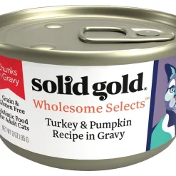 Solid Gold Wholesome Selects with Real Turkey & Pumpkin Recipe in Gravy Grain-Free Canned Cat Food