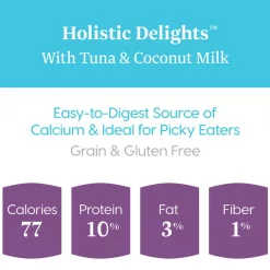 Solid Gold Holistic Delights Creamy Bisque with Tuna & Coconut Milk Grain-Free Cat Food Pouches -Pet Life Elegant shop 99364 PT3. SY630 V1543524436