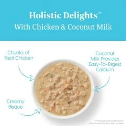 Solid Gold Holistic Delights Creamy Bisque with Chicken & Coconut Milk Grain-Free Cat Food Pouches -Pet Life Elegant shop 99368 PT2. SY630 V1543524453