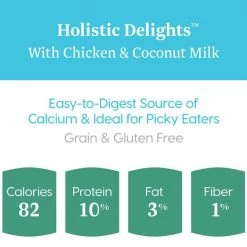Solid Gold Holistic Delights Creamy Bisque with Chicken & Coconut Milk Grain-Free Cat Food Pouches -Pet Life Elegant shop 99368 PT3. SY630 V1543524425