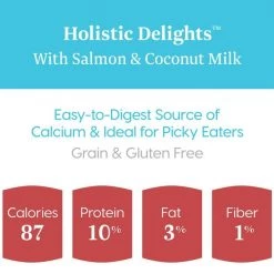 Solid Gold Holistic Delights Creamy Bisque with Salmon & Coconut Milk Grain-Free Cat Food Pouches -Pet Life Elegant shop 99370 PT3. SY630 V1543524418